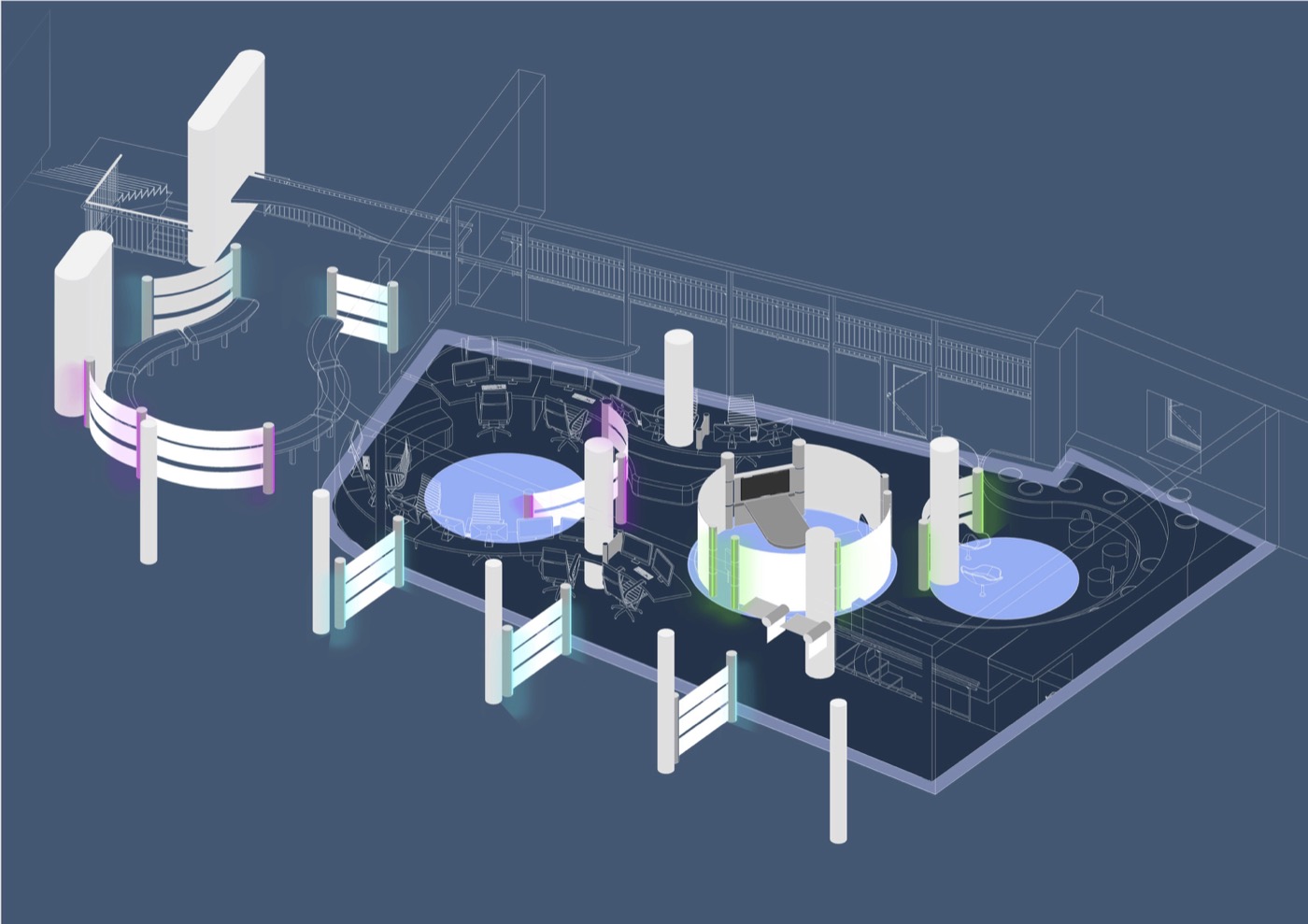 Capsule Series booklet, floor plan rendering