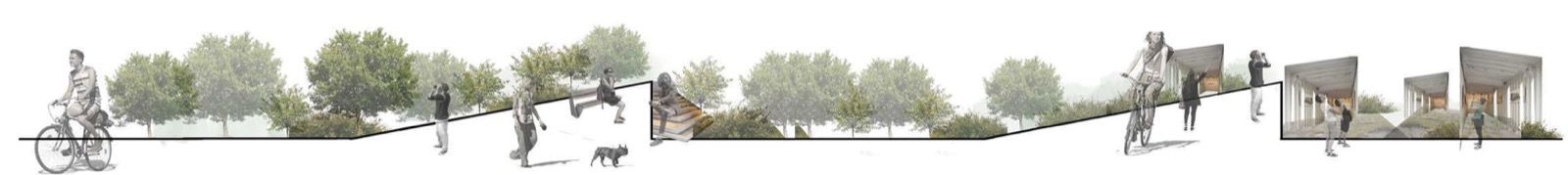 Scalo Farini elevation, activity spaces