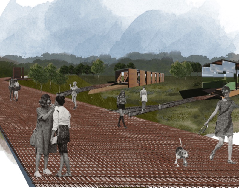 Scalo Farini walkway rendering