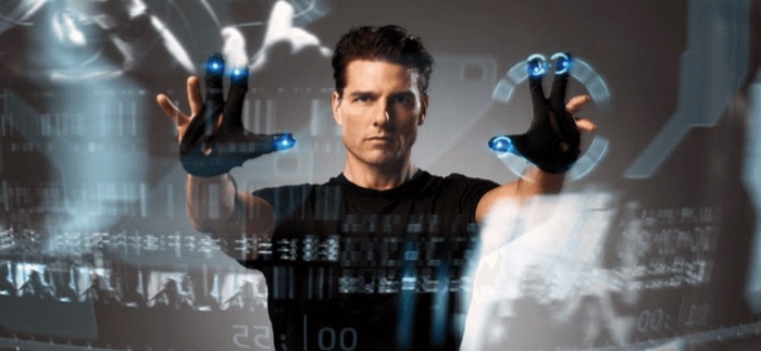 Minority Report style HUD reference