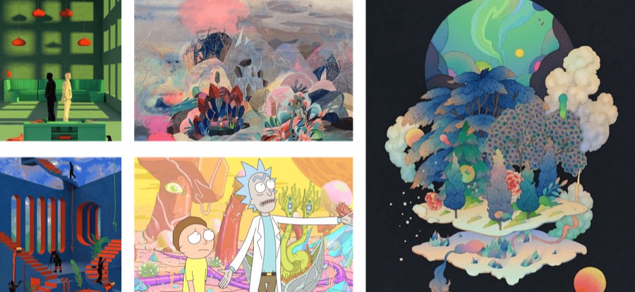 Rick and Morty inspired mood board