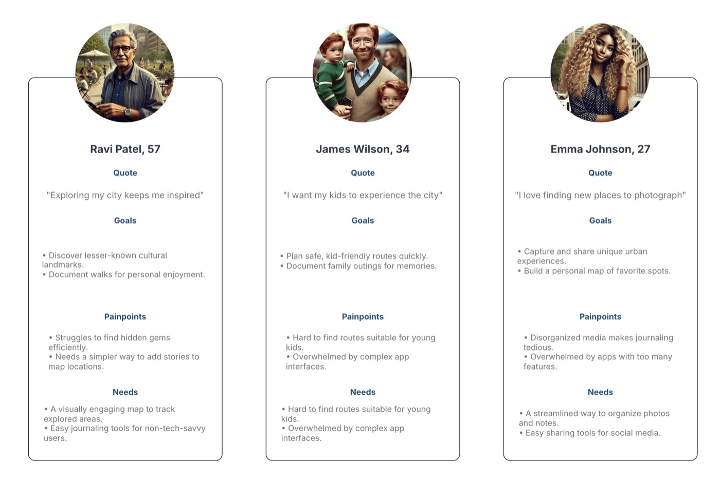 Venturist user personas